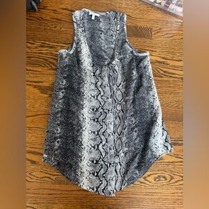 Snake Print Sleeveless Top
